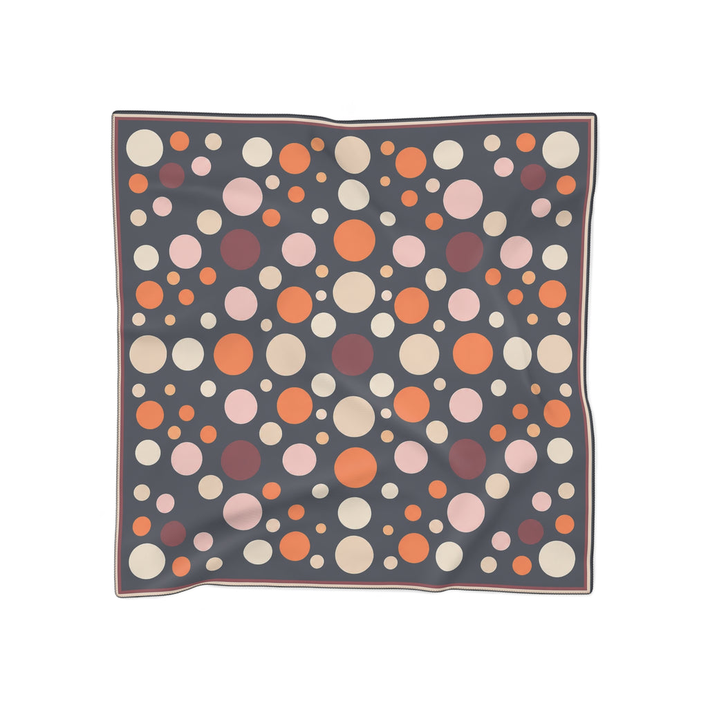 Countess of Valois Navy Polka Dot Scarf