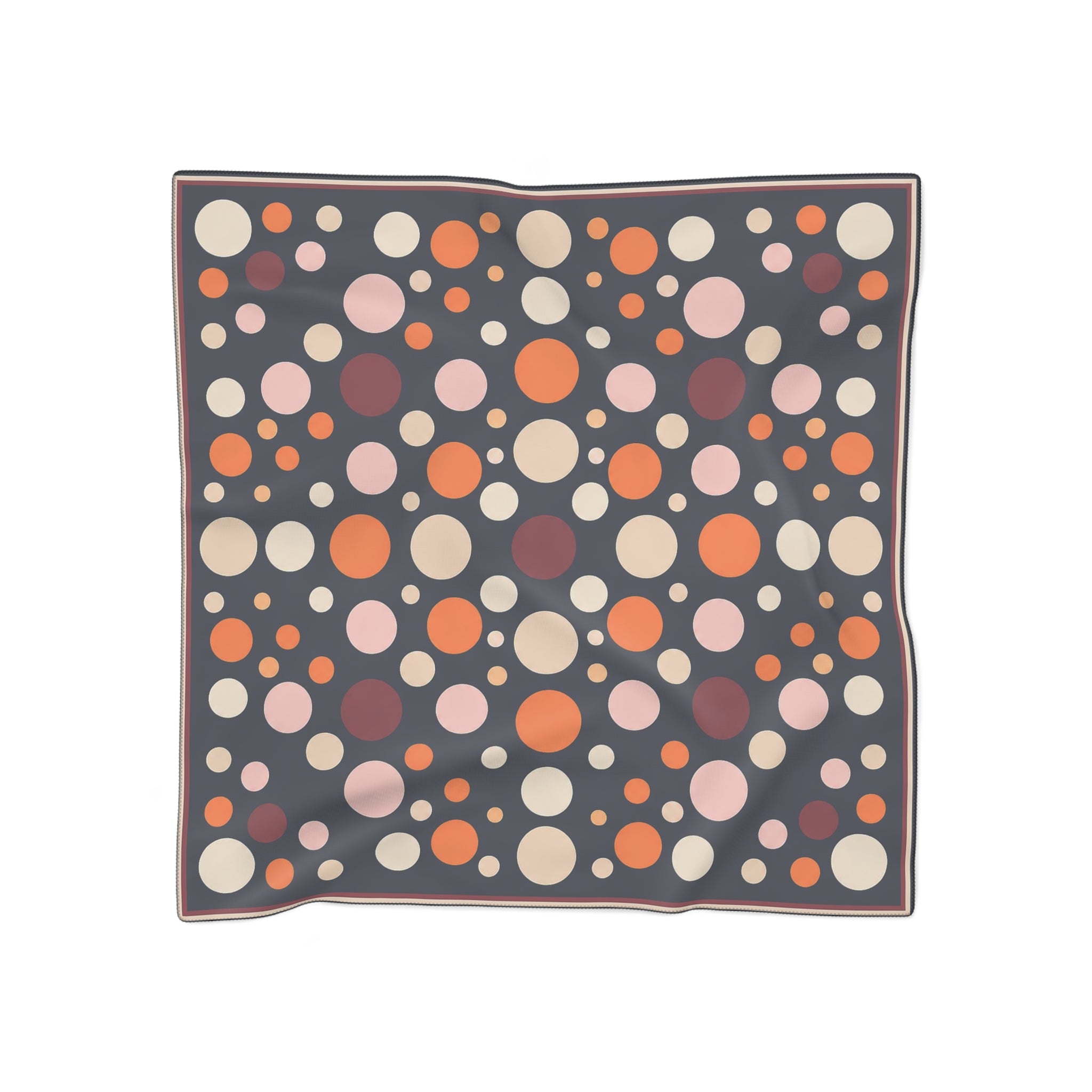 Countess of Valois Navy Polka Dot Scarf