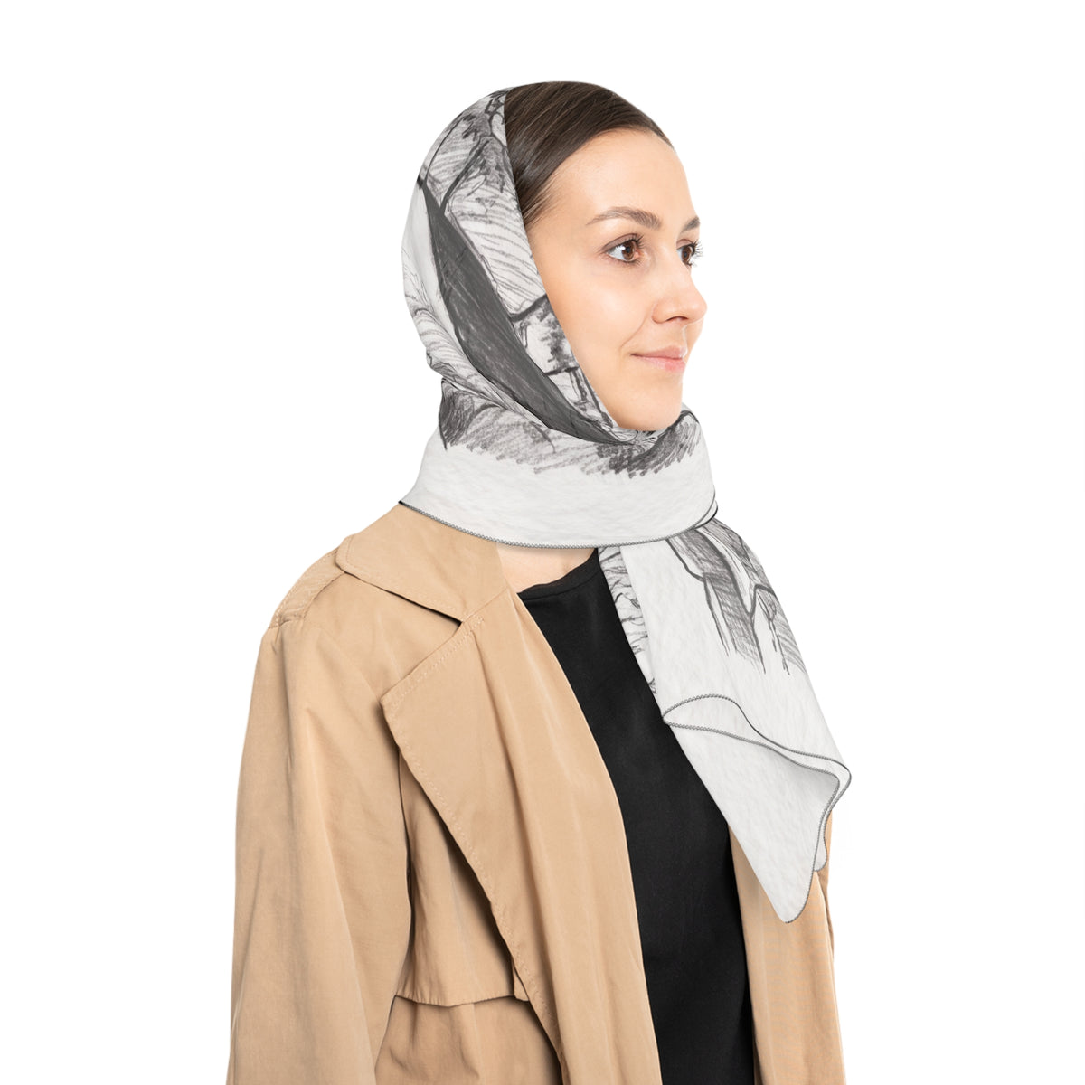 Ellingham - Stone Bridge Sketch Scarf