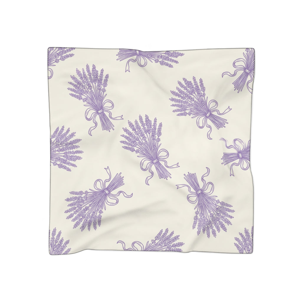 Castelmaure - Lavender Bouquet Toile Scarf