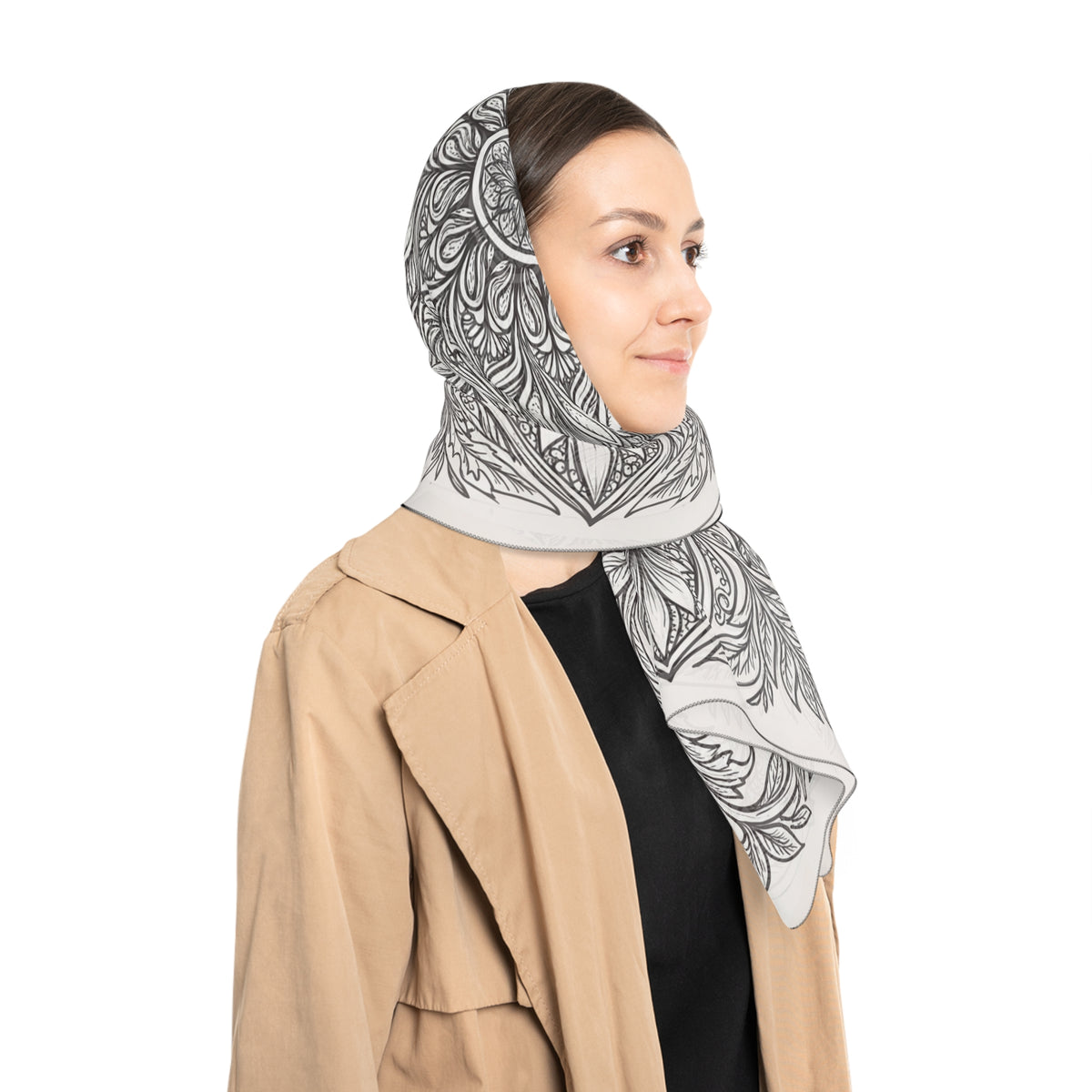 Benedetti - Noir Botanical Mandala Scarf
