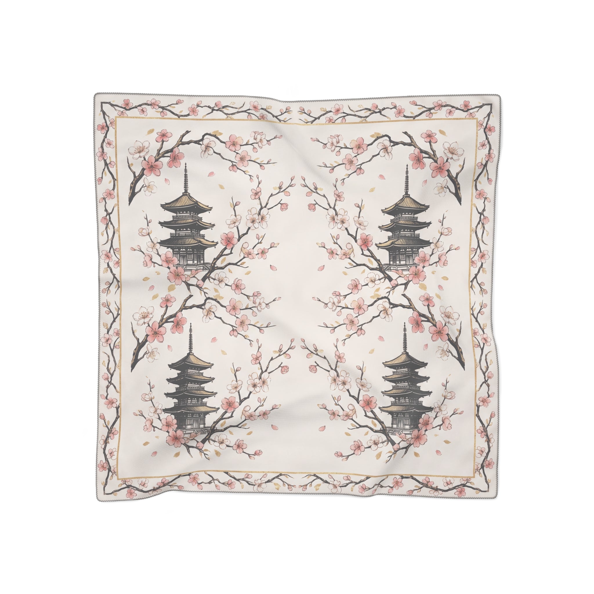 Sacchetti - Cherry Blossom Pagoda Scarf