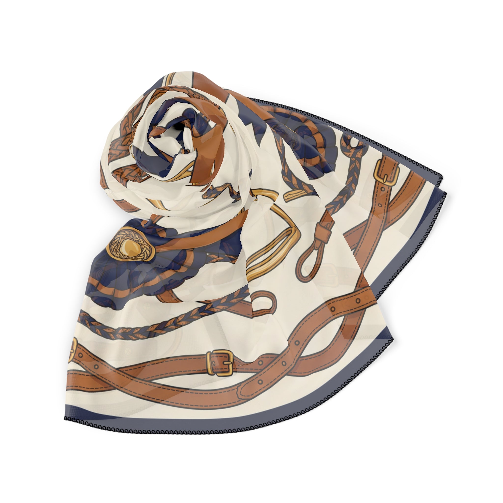 Vergennes - Ivory Equine Rosette Scarf