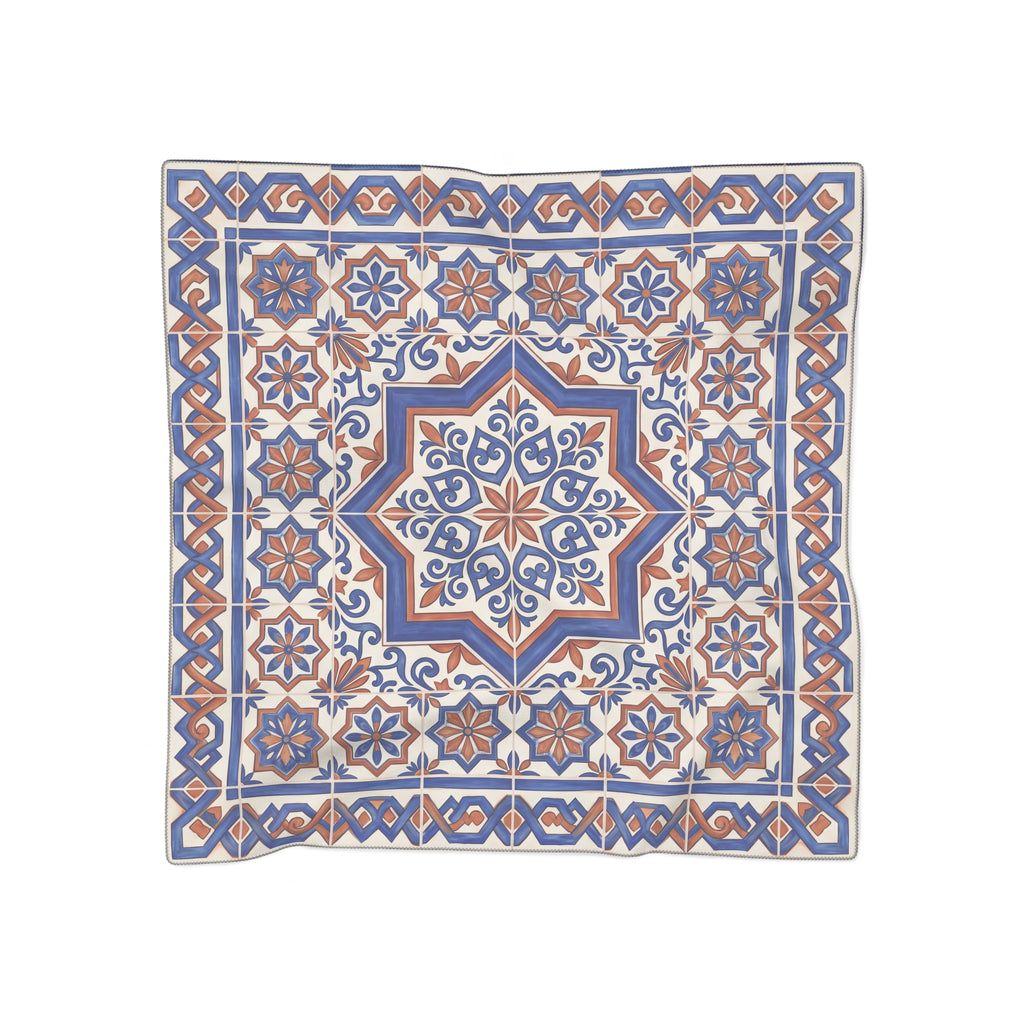 Montefiore - Cobalt Azulejo Star Scarf