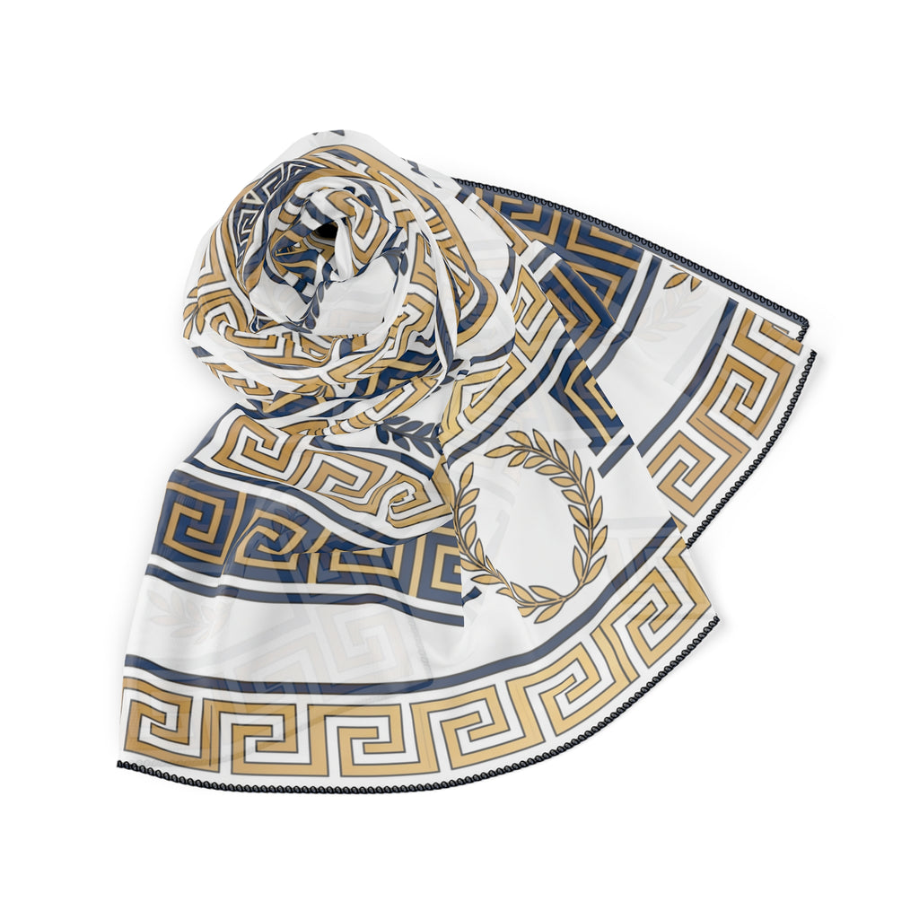 Odescalchi - Opal Greek Meander Scarf