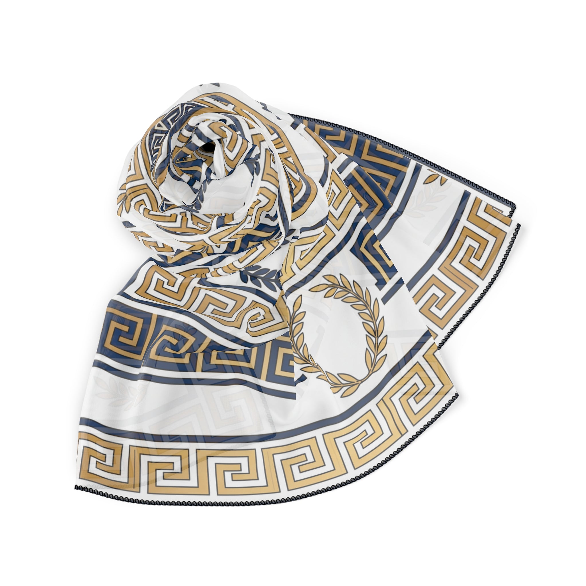 Odescalchi - Opal Greek Meander Scarf