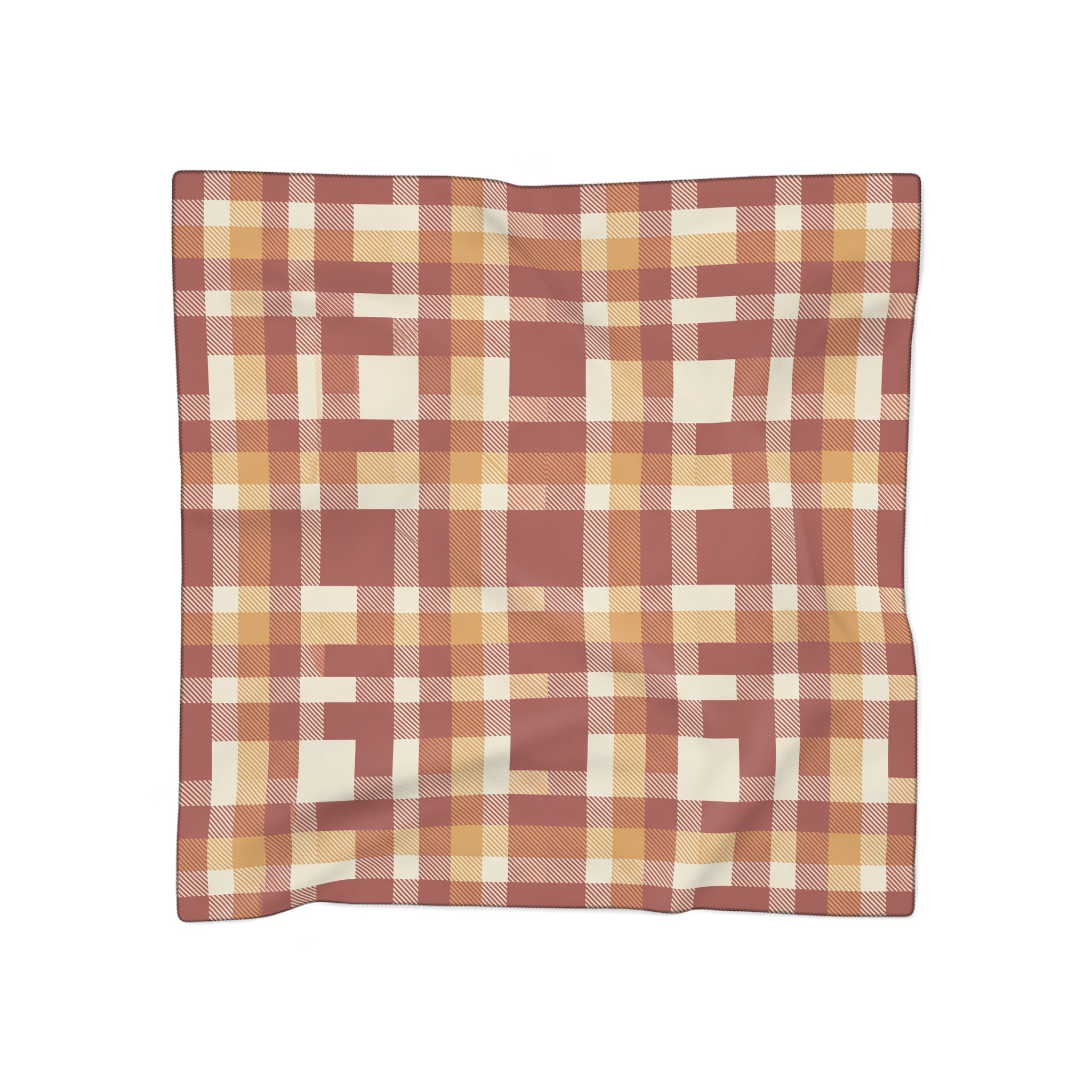 Strathearn - Rust Ochre Tartan Scarf