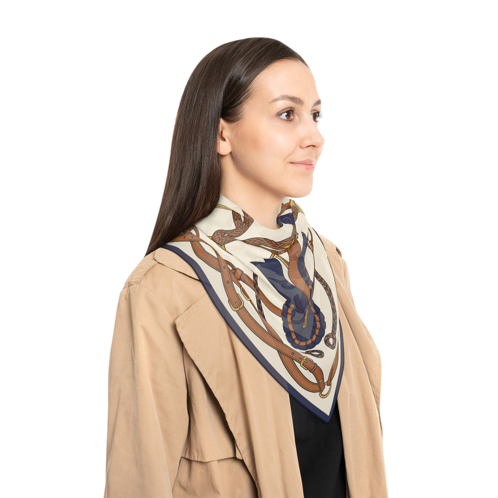 Vergennes - Ivory Equine Rosette Scarf