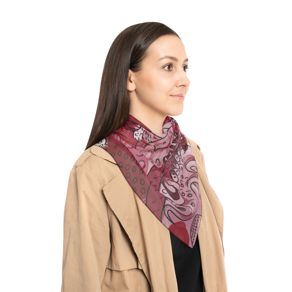 Saavedra - Crimson Garden Ink Scarf