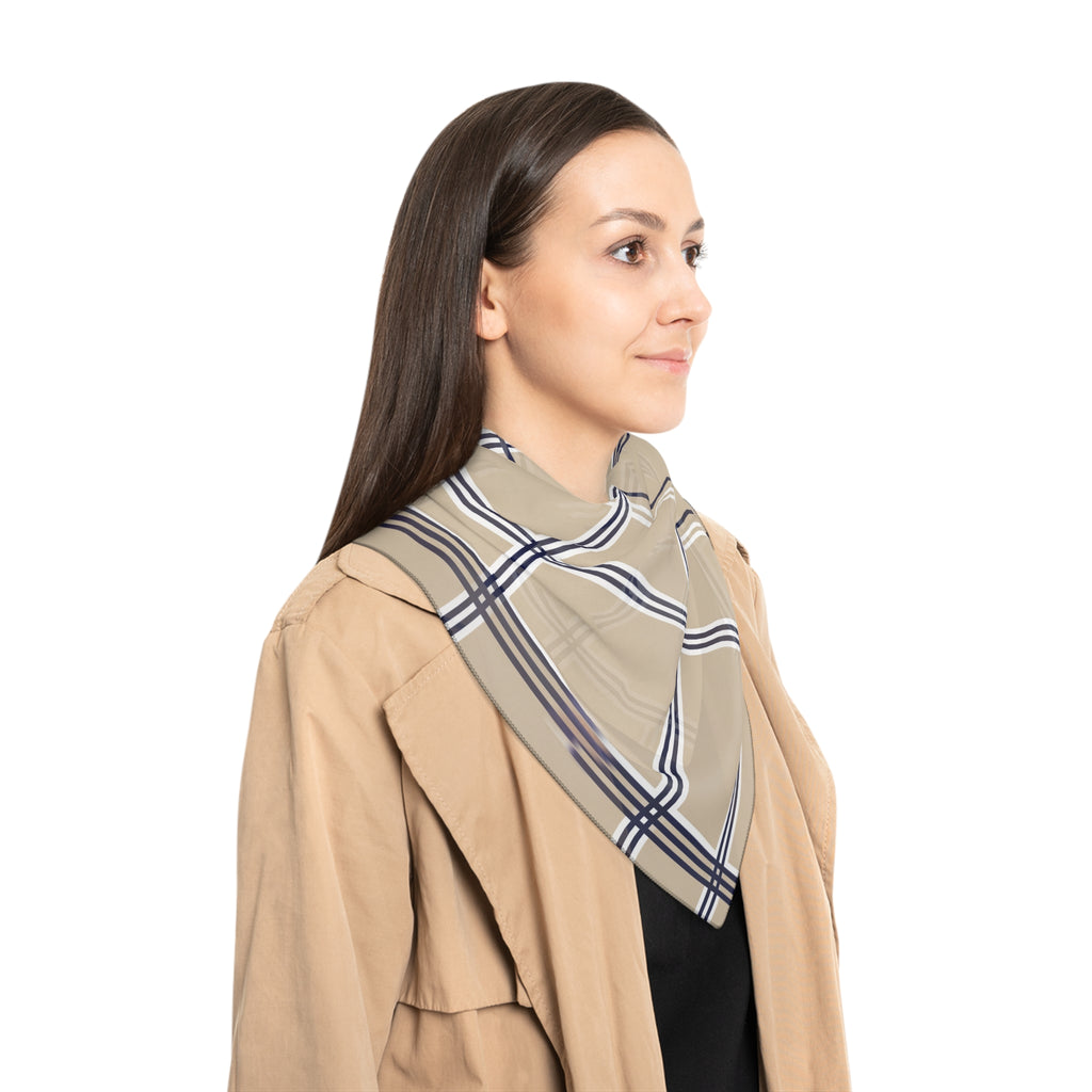 Eltisley - Sand Windowpane Duo Scarf