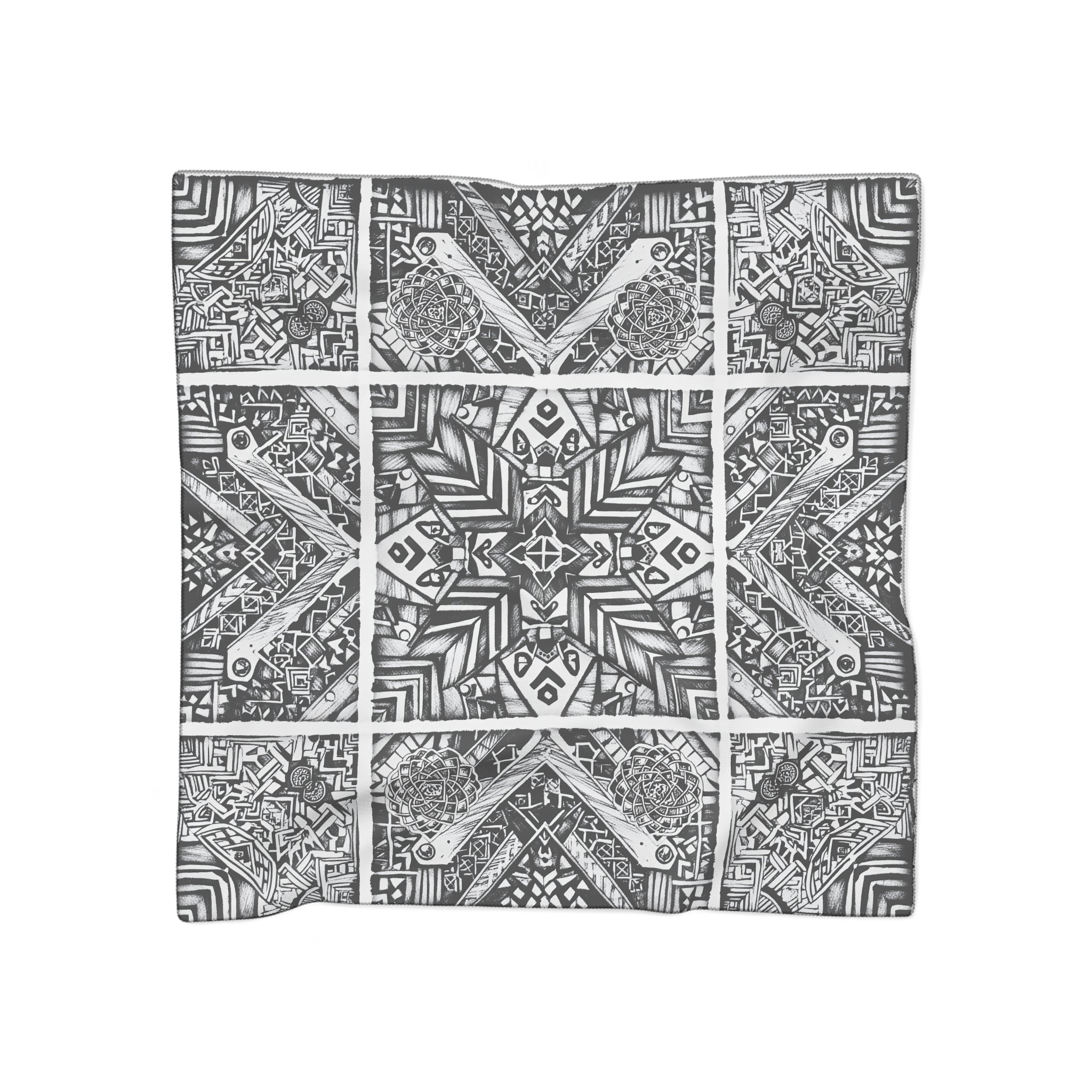 Santillán - Noir Talavera Mosaic Scarf