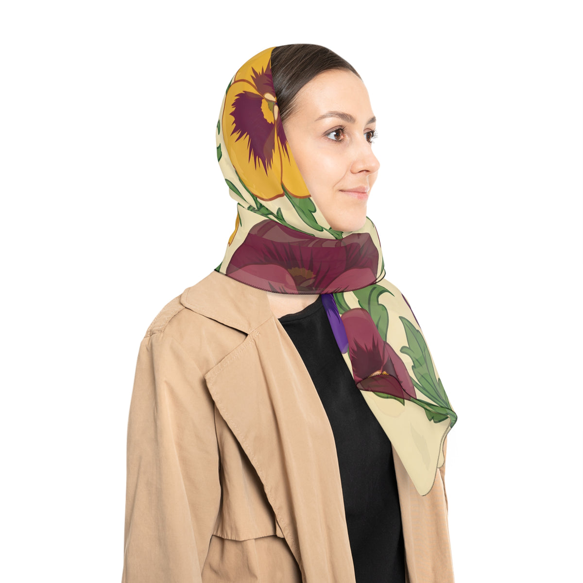 Chartwell - Velvet Pansy Patch Scarf