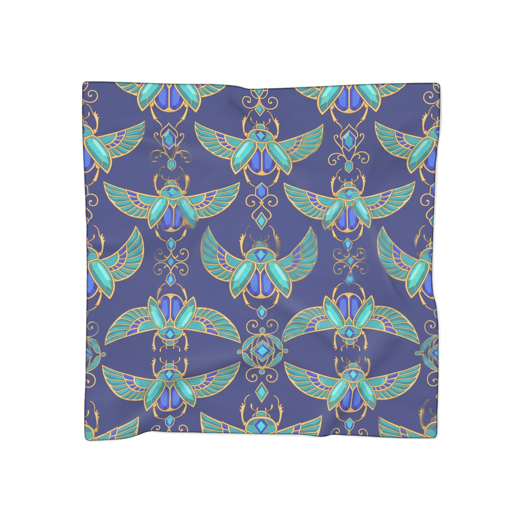 Farnsworth - Lapis Scarab Charm Scarf