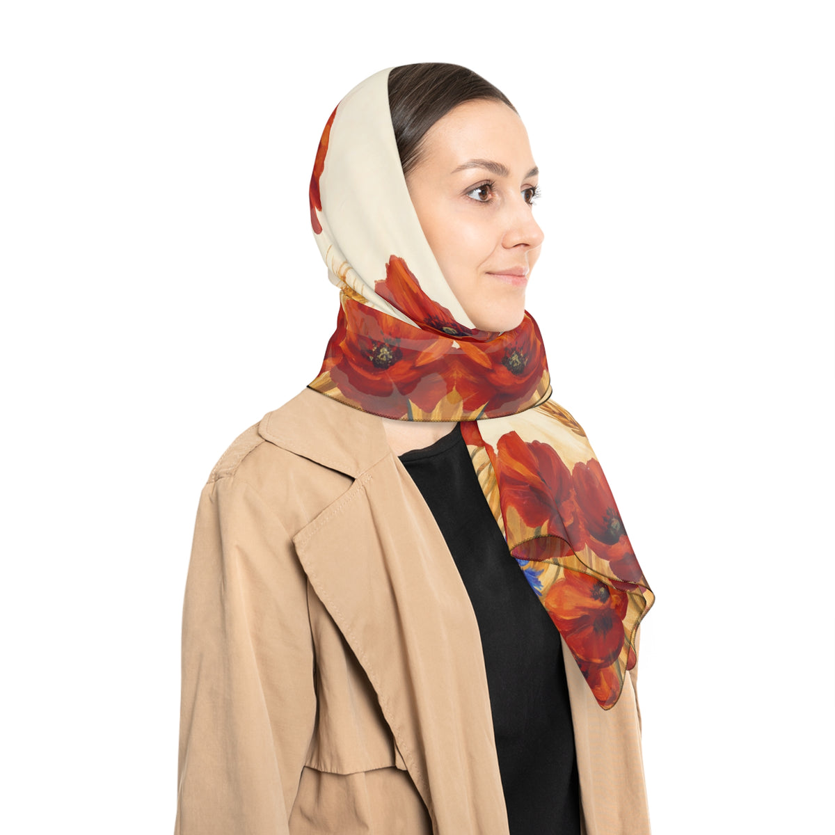 Talmont - Poppy & Wheat Meadow Scarf