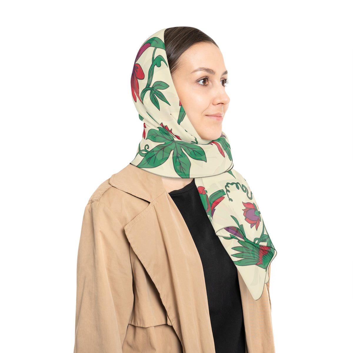 Prescott - Emerald Parrot Passiflora Scarf