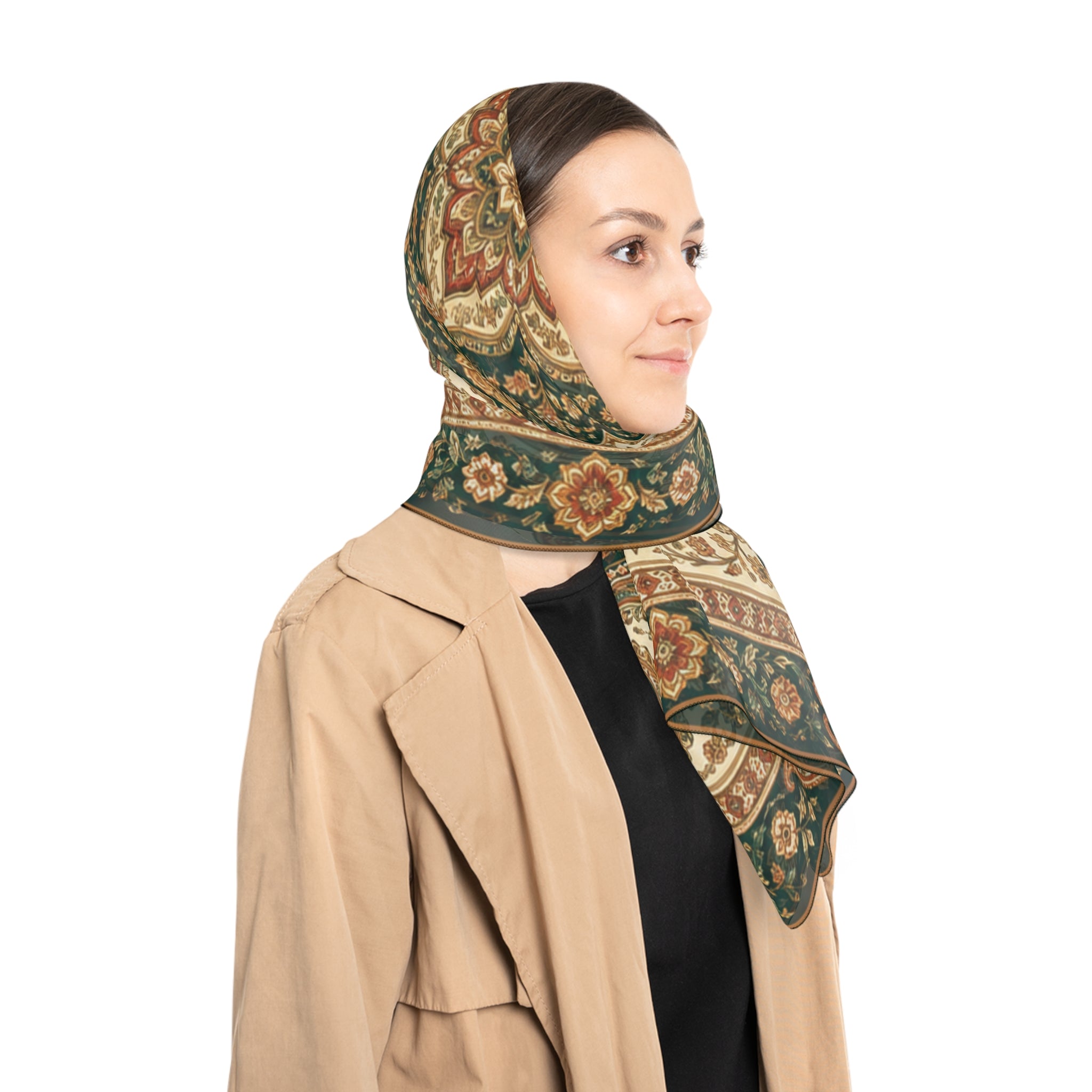 Pembroke - Ivory Teal Paisley Classic Scarf