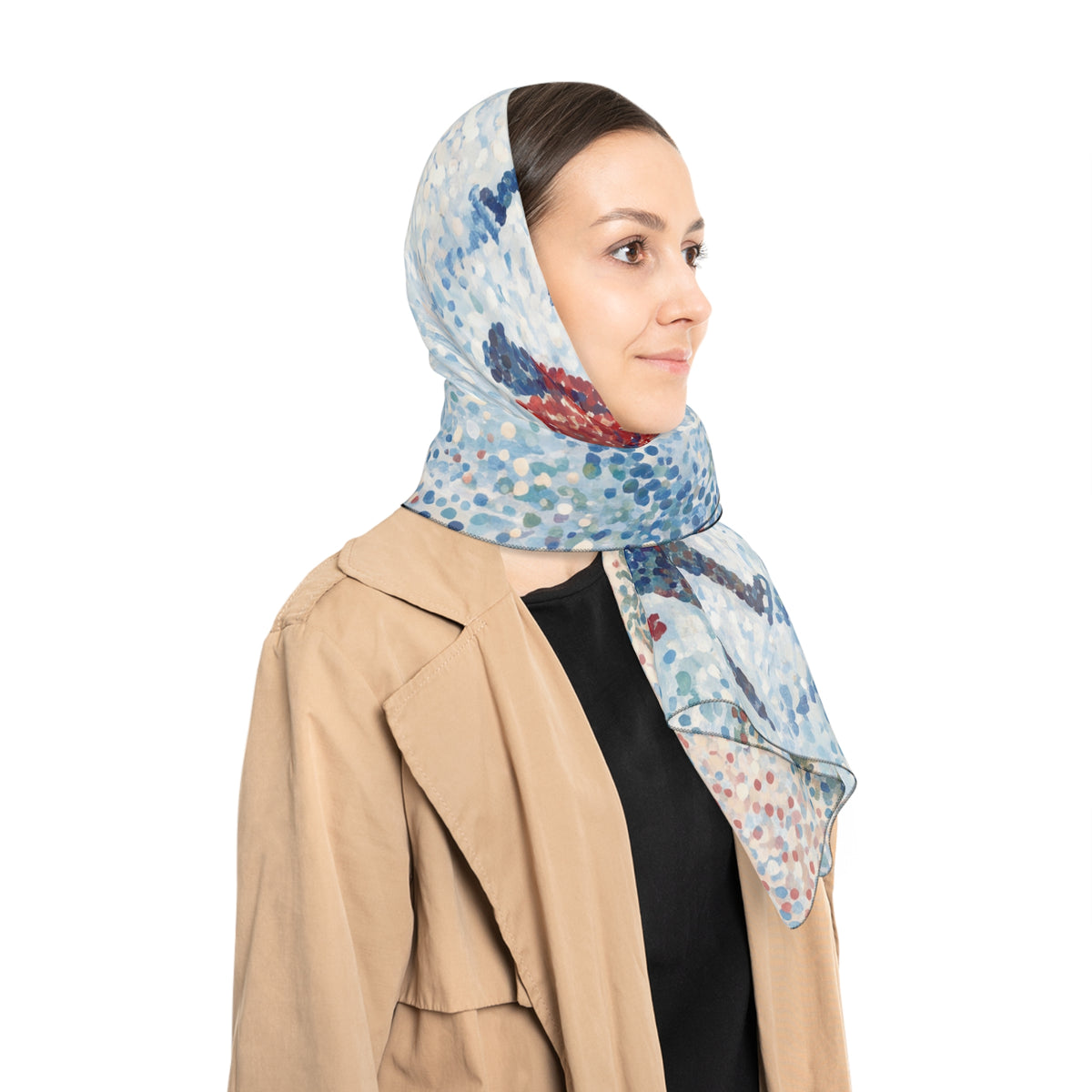 Winterfield - Frozen Lake Pointillist Scarf