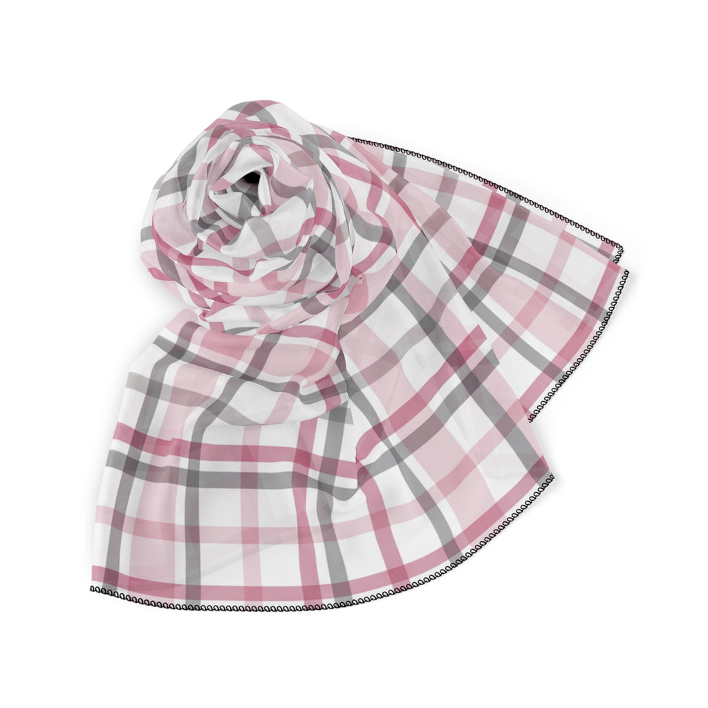 Fairholme - Dove Grey Tattersall Scarf