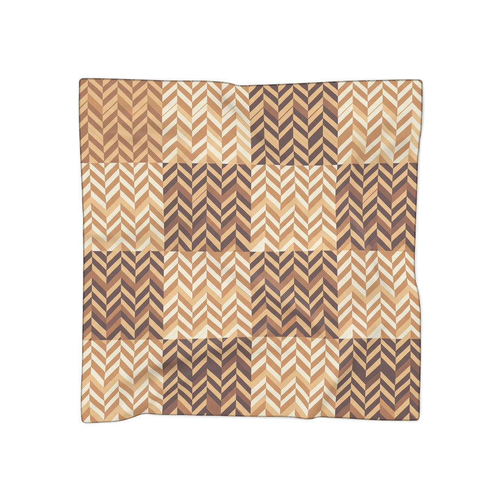 Wychwood - Biscuit Herringbone Check Scarf