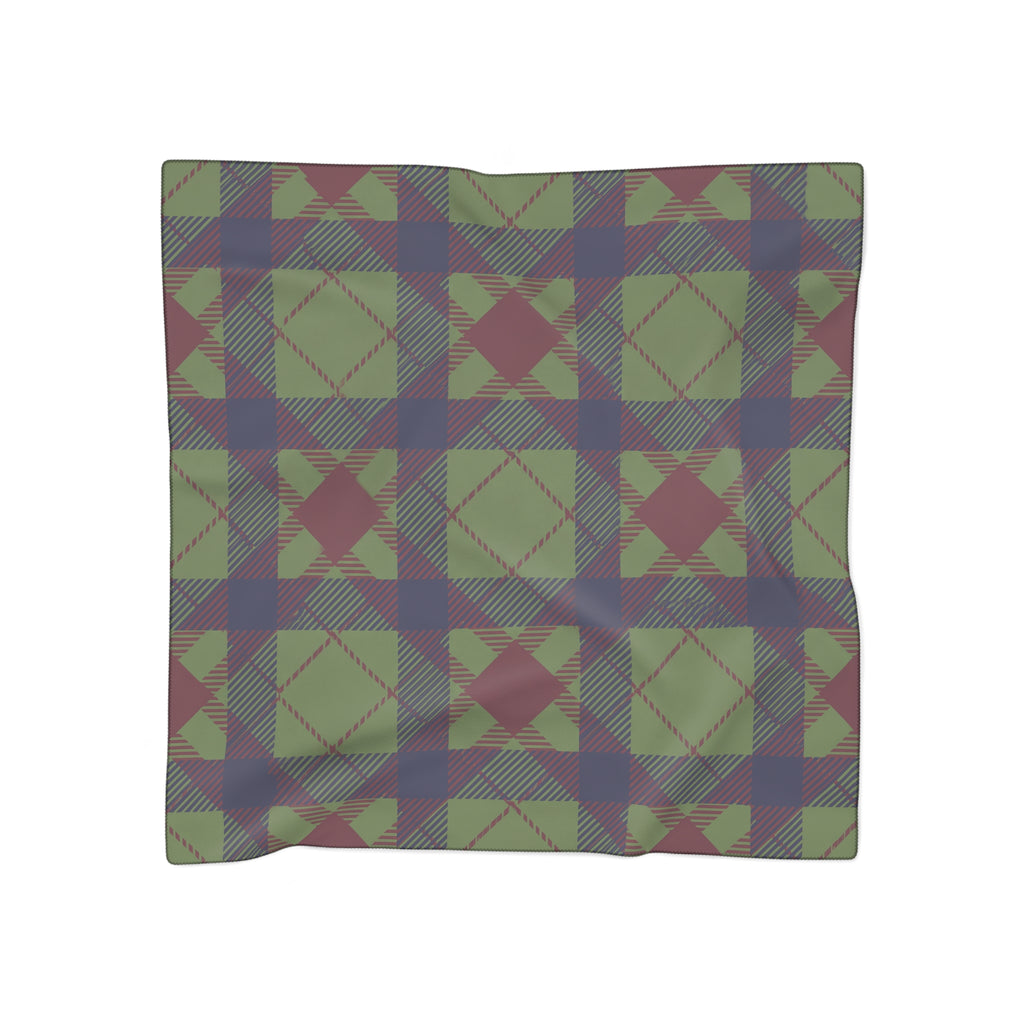 Glenapp - Moss & Wine Tartan Scarf