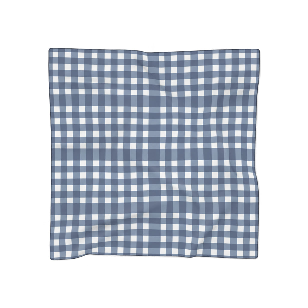 Rathlin - Denim Shepherd Check Scarf