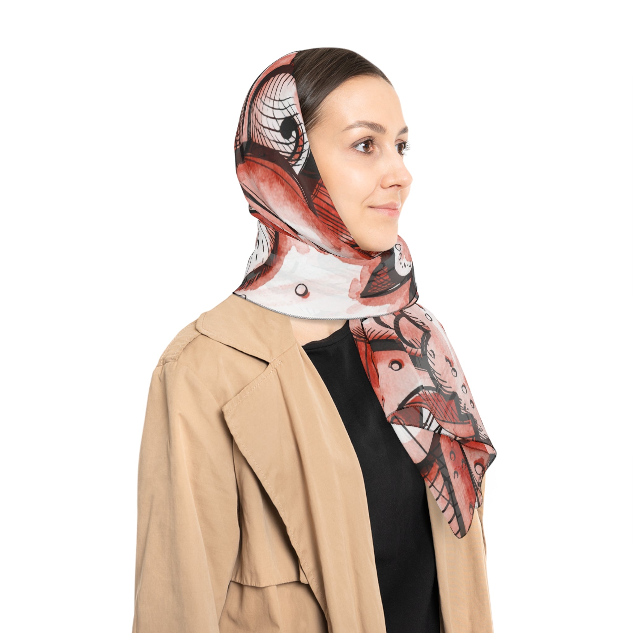 Godolphin - Crimson Ink Bloom Scarf