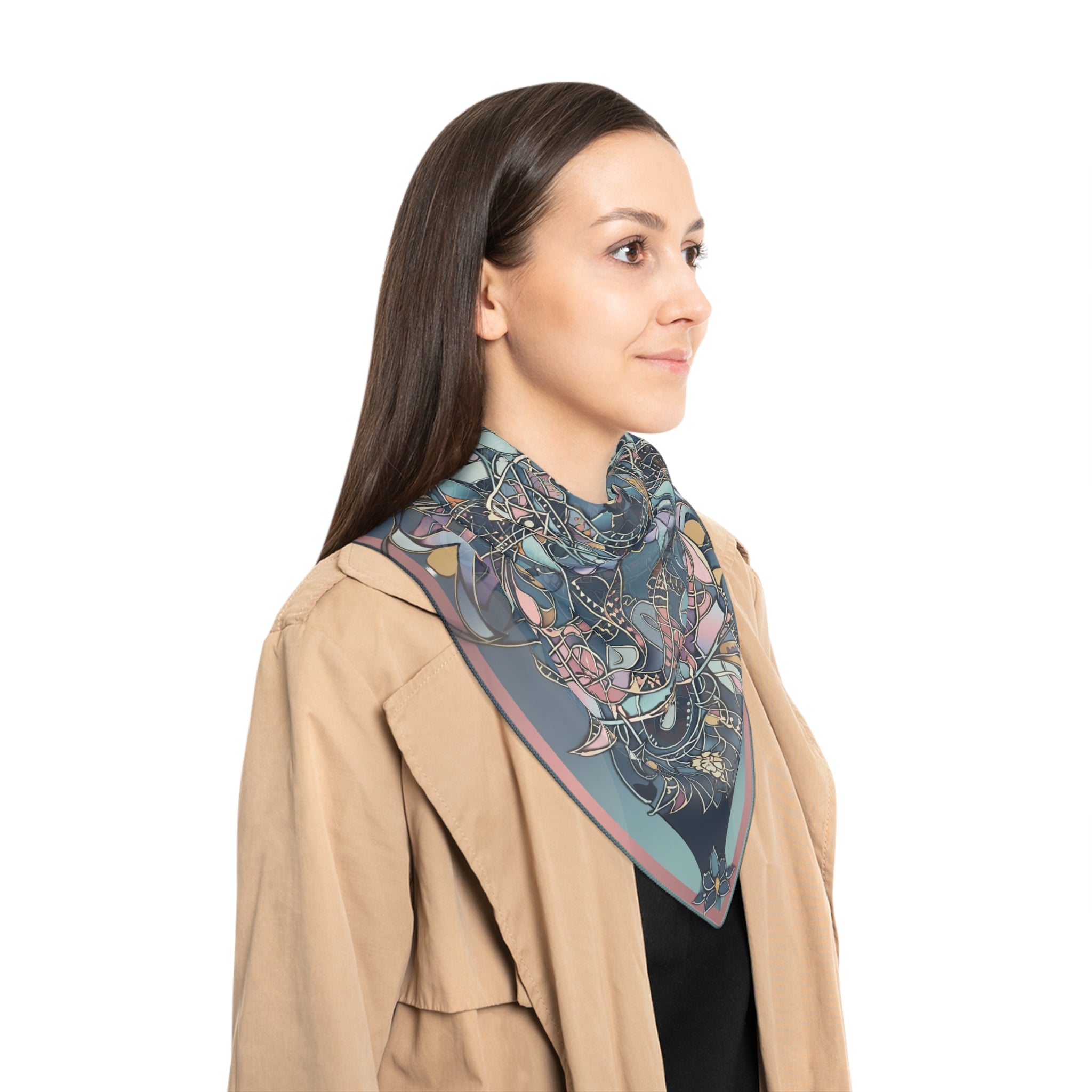Cervellón - Imperial Lotus Mosaic Scarf