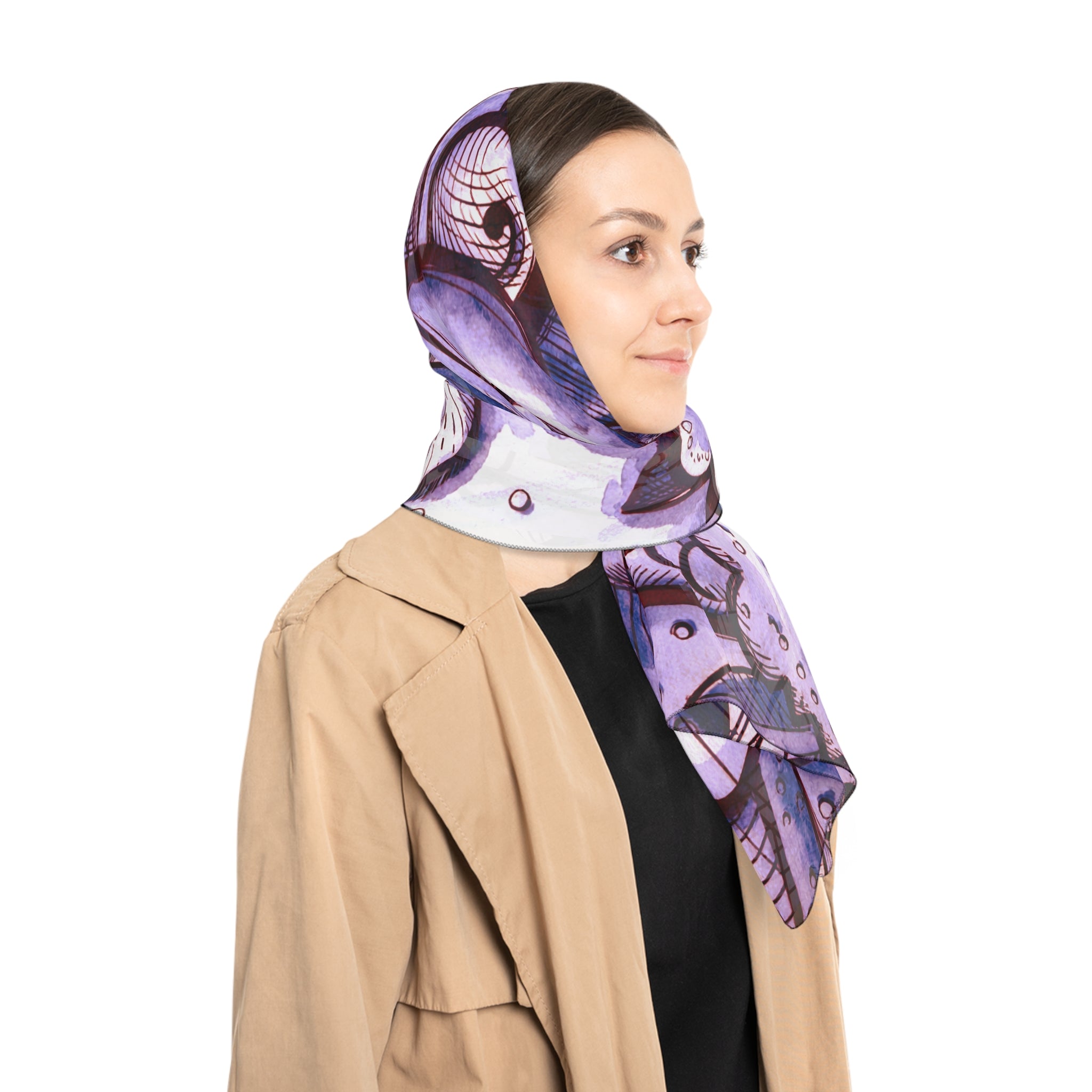 Godolphin - Amethyst Ink Bloom Scarf