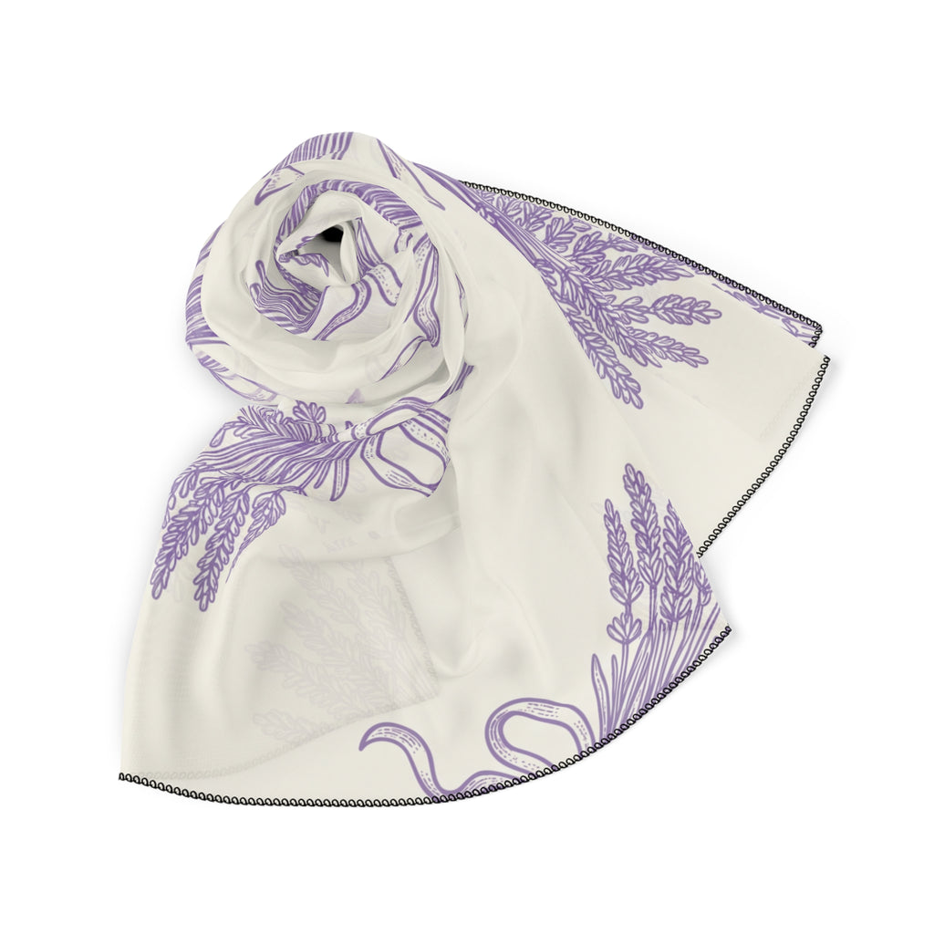 Castelmaure - Lavender Bouquet Toile Scarf