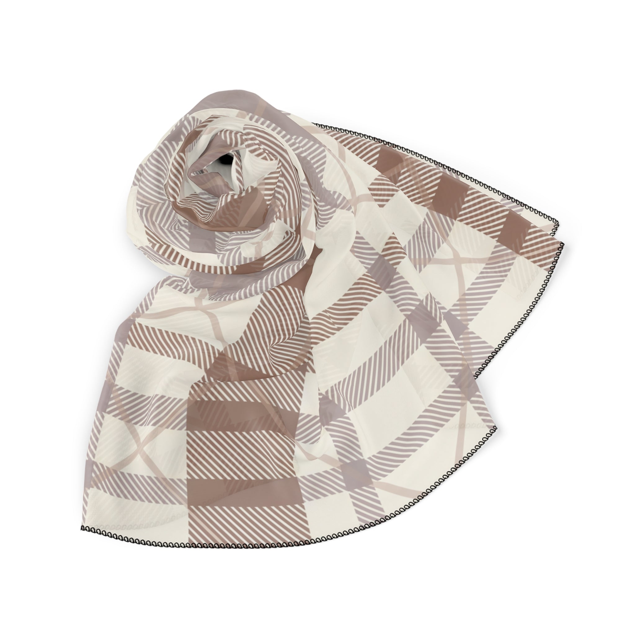 Harrogate - Cream Prince of Wales Scarf