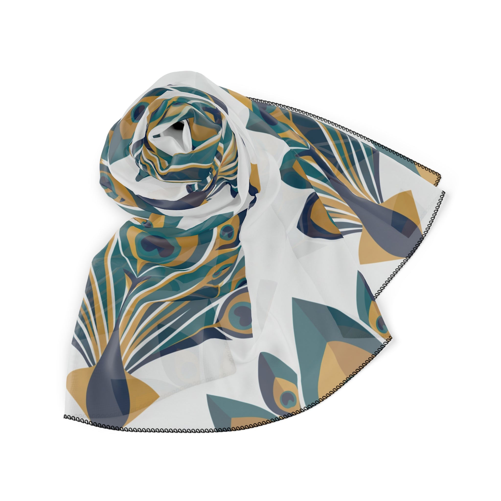 Escamilla - Peacock Feather Fan Scarf