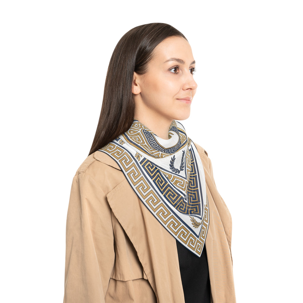 Odescalchi - Opal Greek Meander Scarf