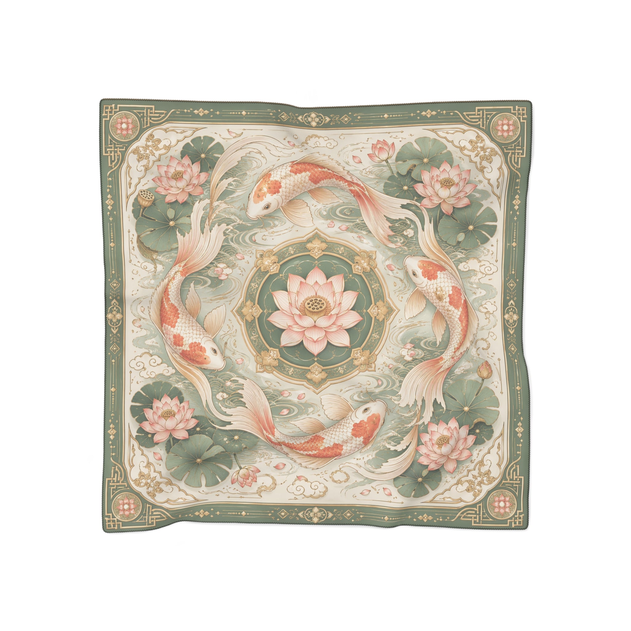 Duchess of Lotus Koi Scarf