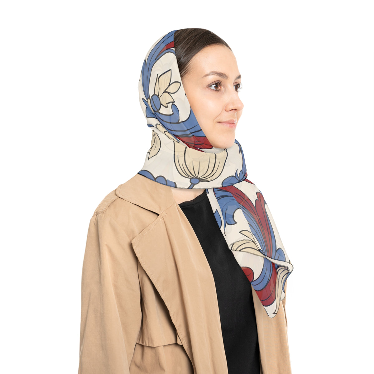 Lomellini - Rosemaling Scroll Heritage Scarf
