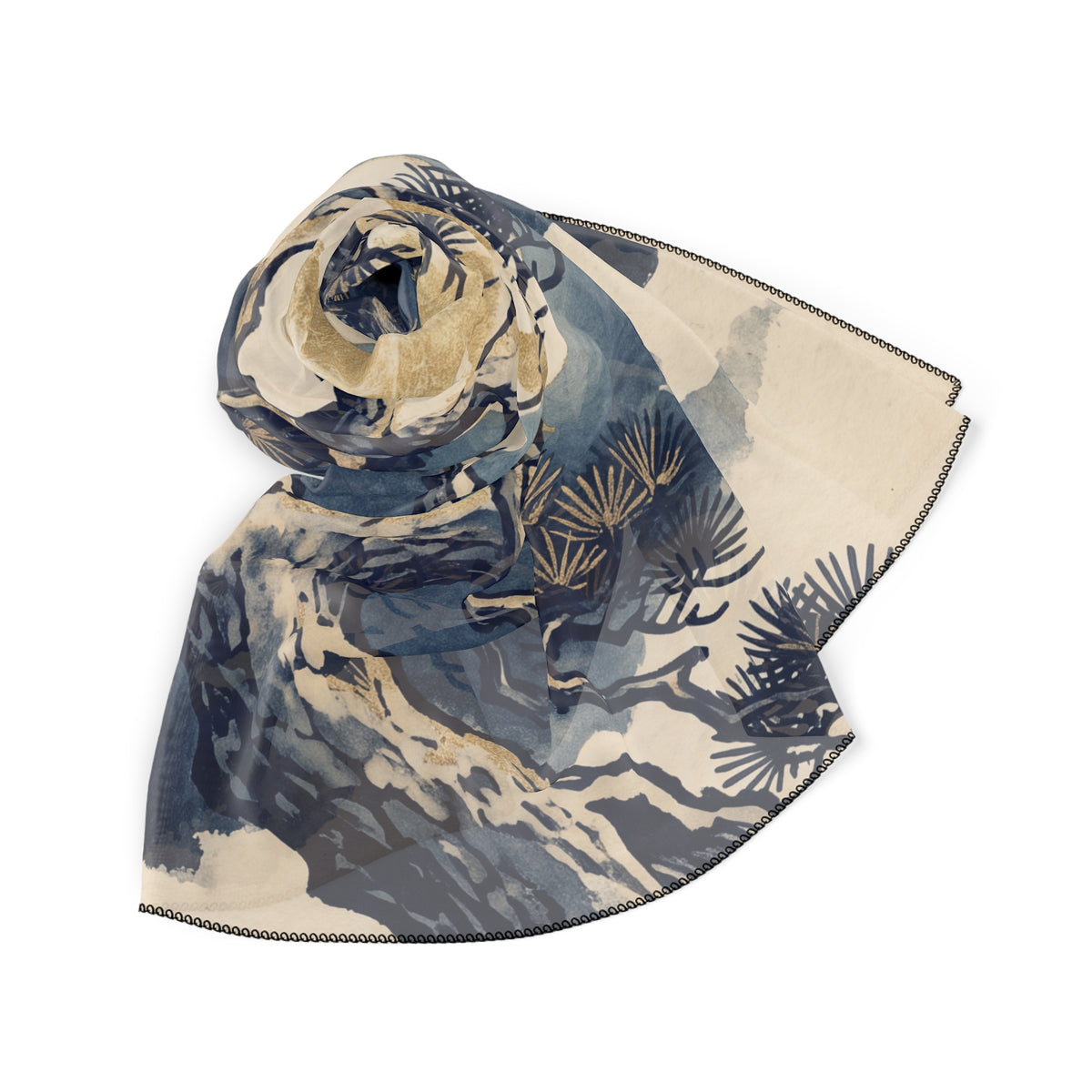 Kiyomura - Moon Pine Ukiyo-e Scarf