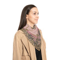Duchess of Chateaufort Rose Leopard Baroque Scarf