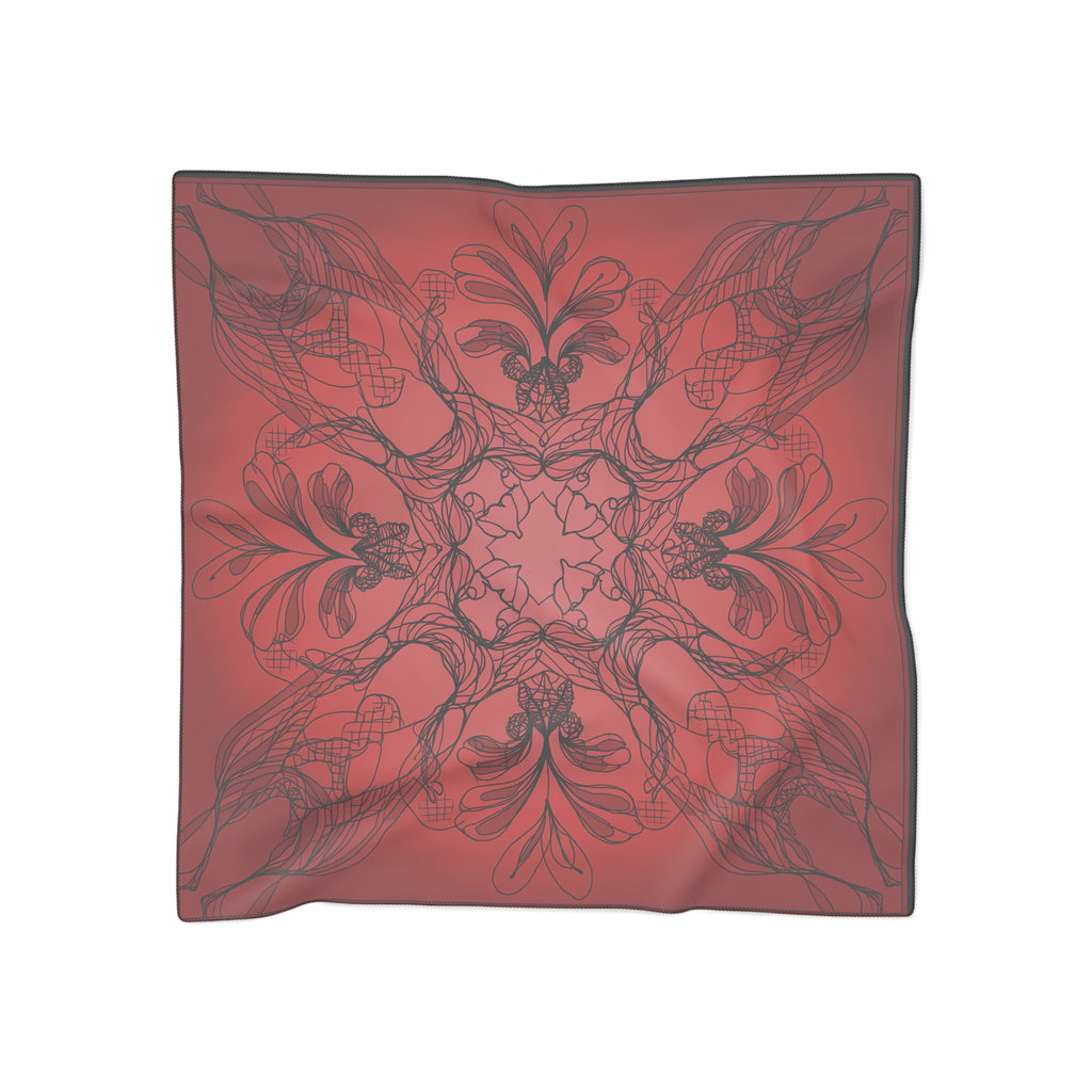 Fontenay - Crimson Lace Flourish Scarf