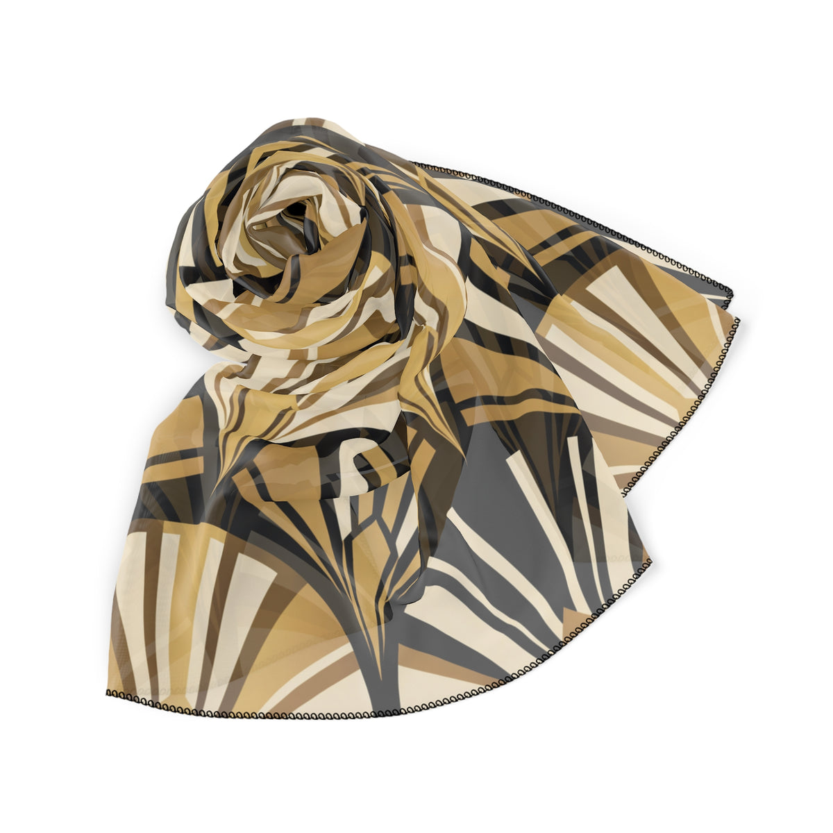 Eastwyck - Art Deco Fan Gold Scarf