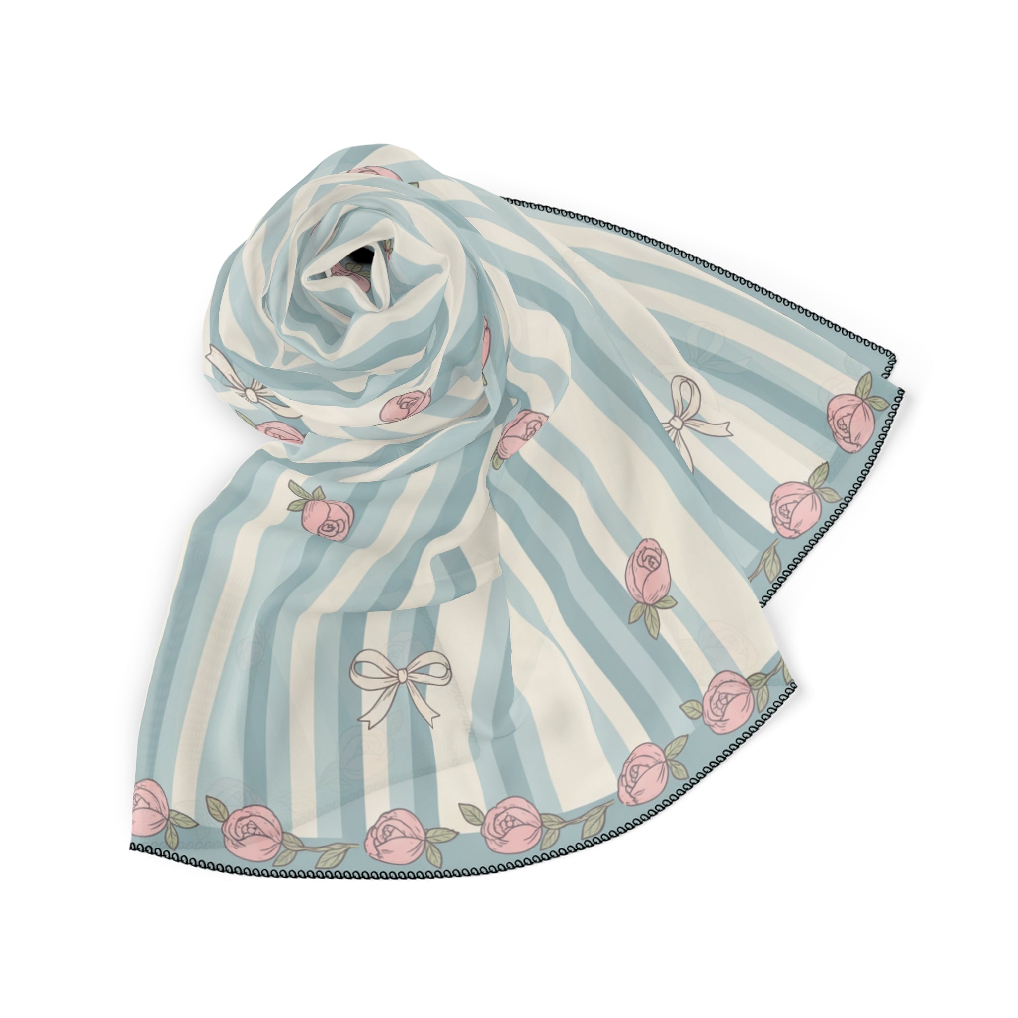 Lansdowne - Regency Rosebud Stripe Scarf