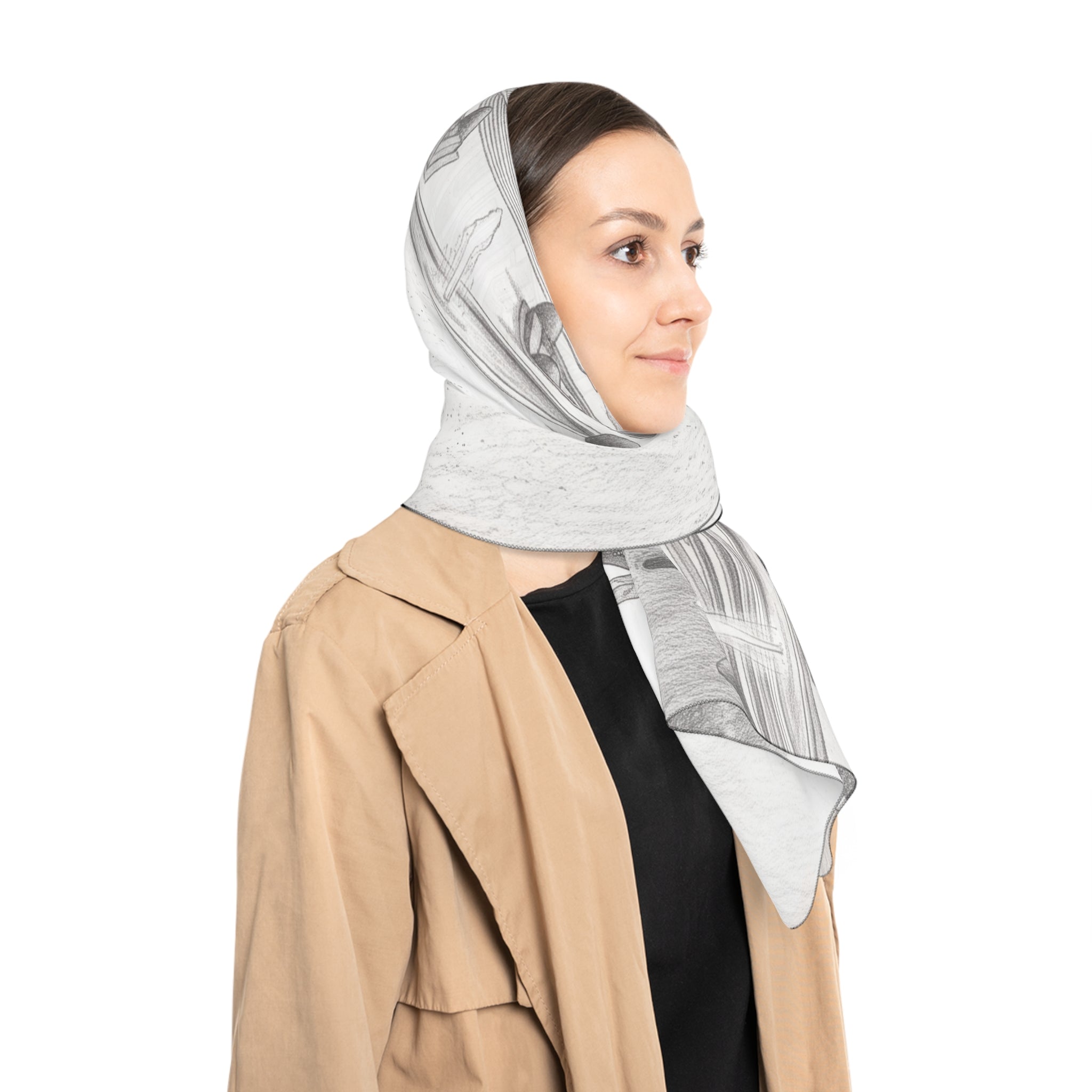 Duplessis - Chateau Garden Sketch Scarf