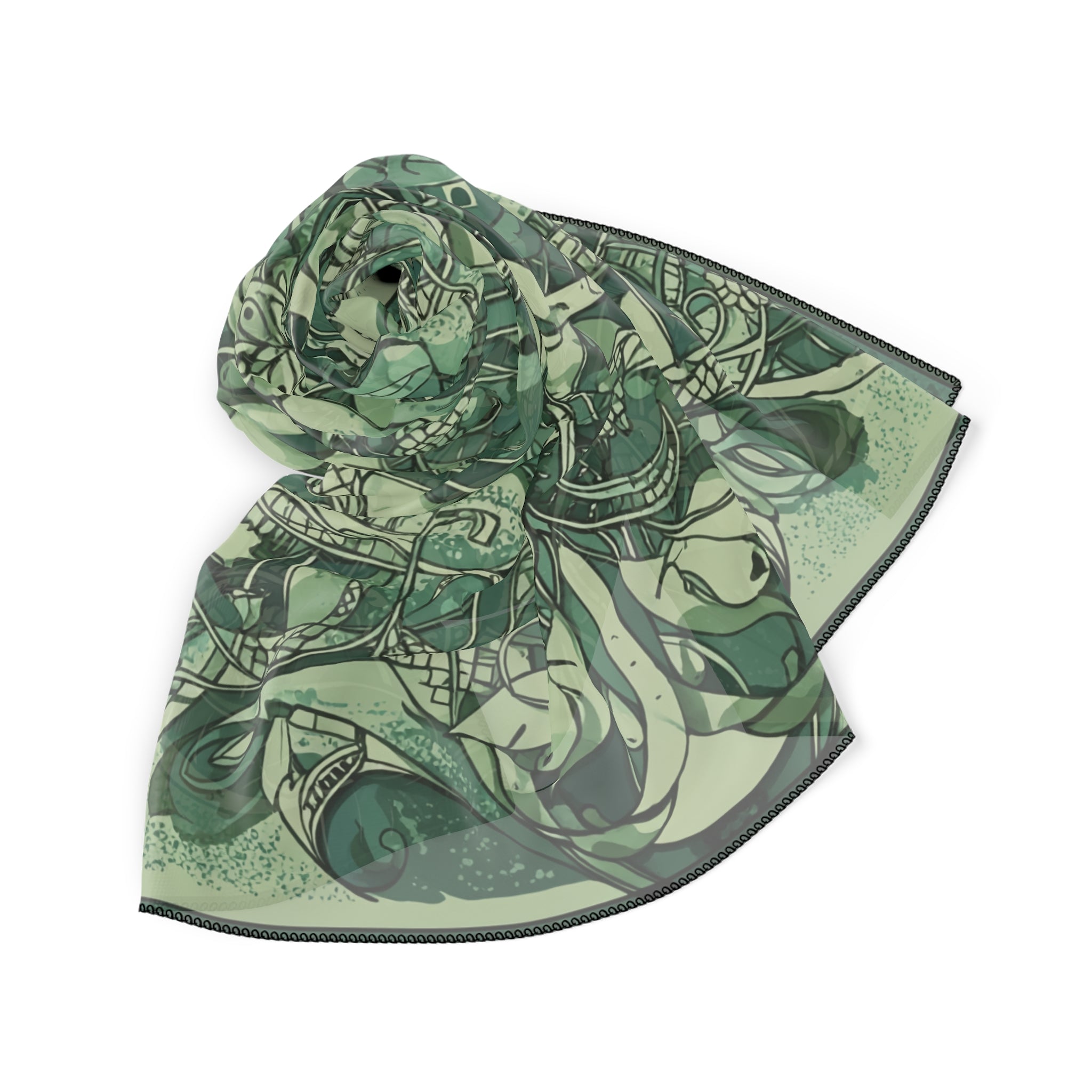 Cervellón - Emerald Tapestry Scarf