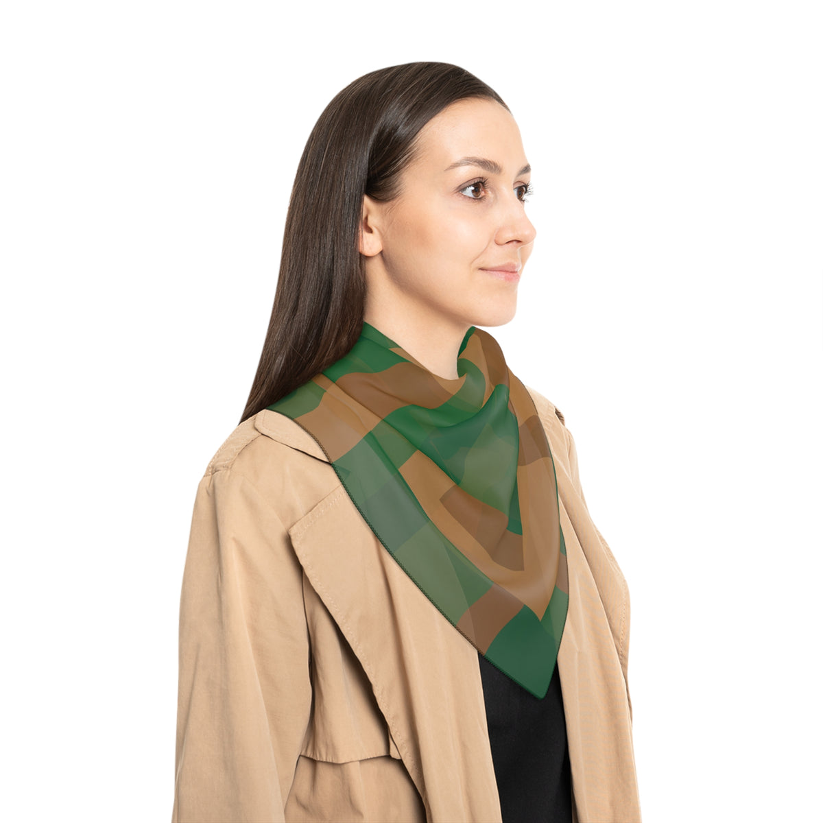 Kincraig - Forest Border Check Scarf