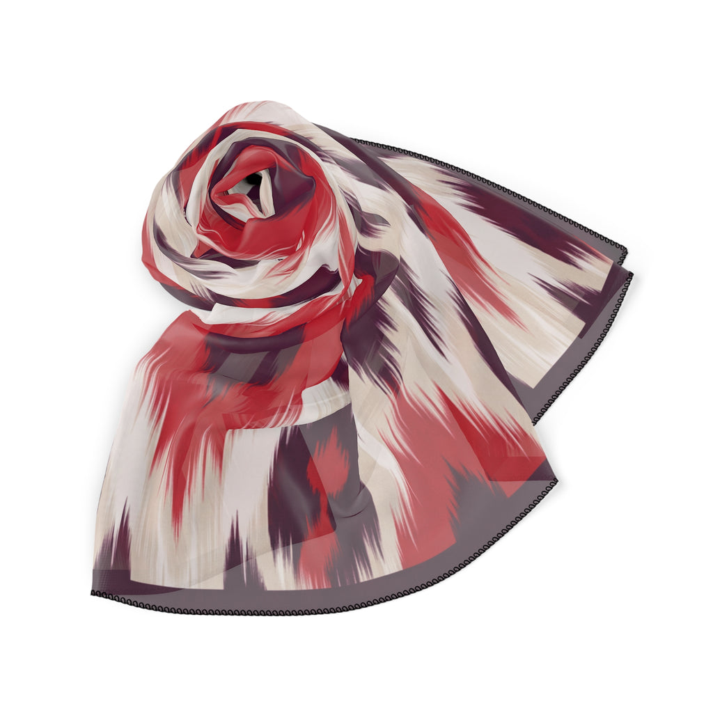 Salamanca - Scarlet Ikat Flame Scarf