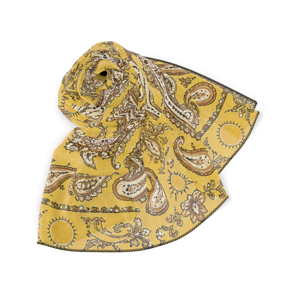 Valcárcel - Golden Yellow Paisley Vintage Scarf