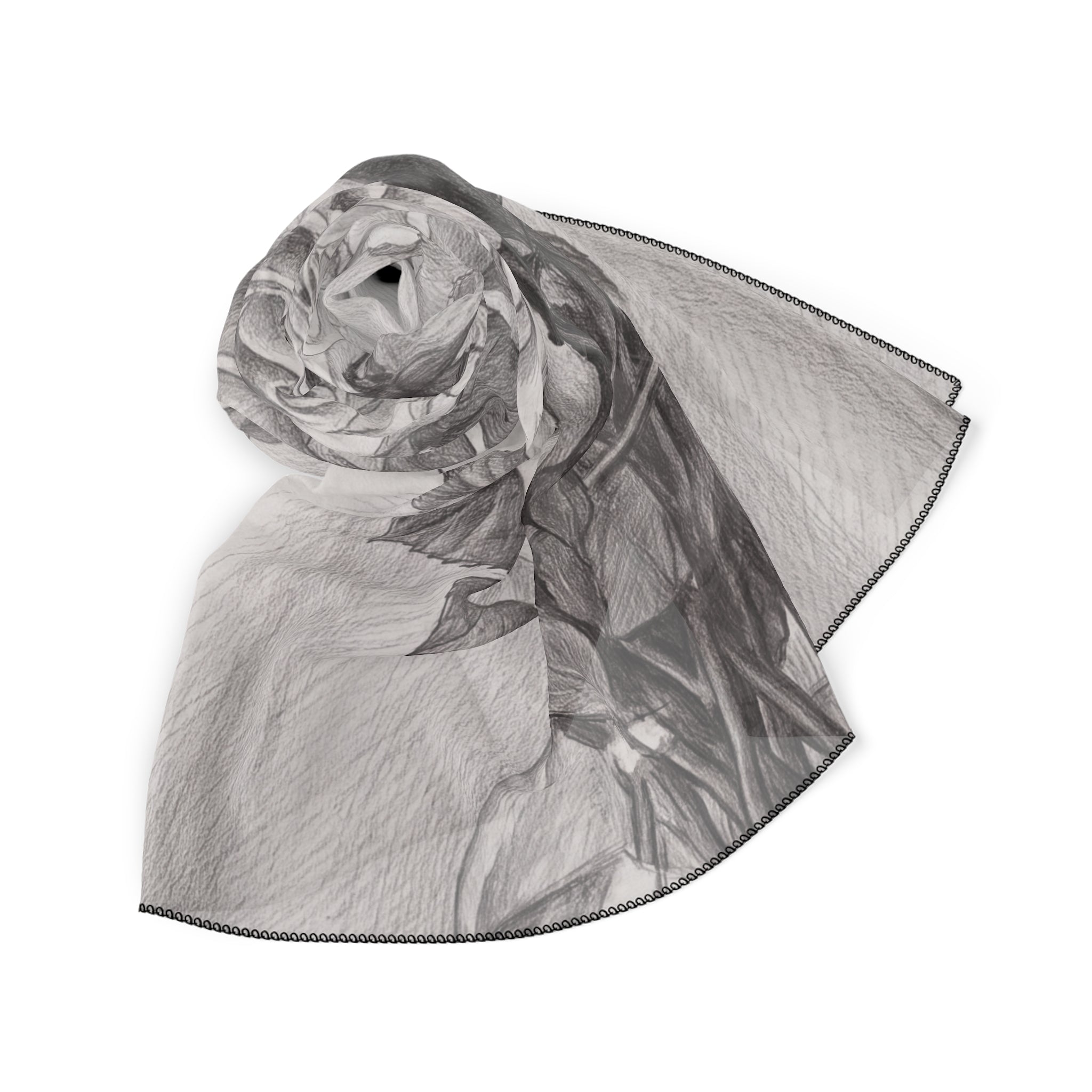 Fairweather - Rose Study Sketch Scarf