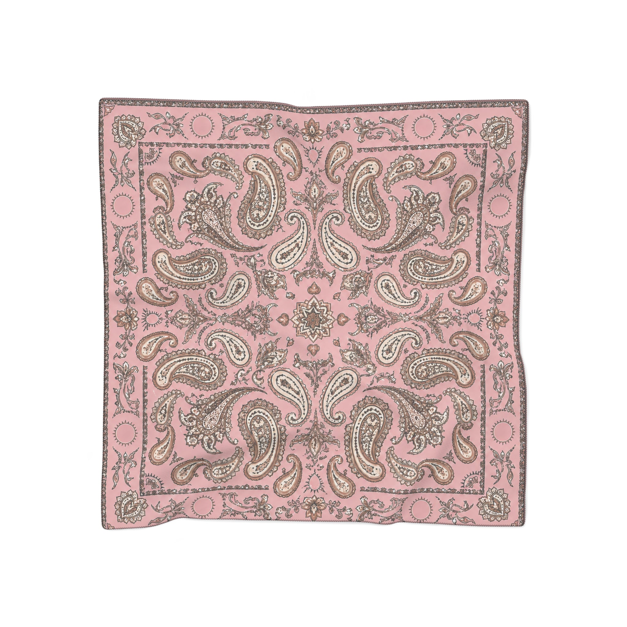 Valcárcel - Blush Pink Paisley Vintage Scarf