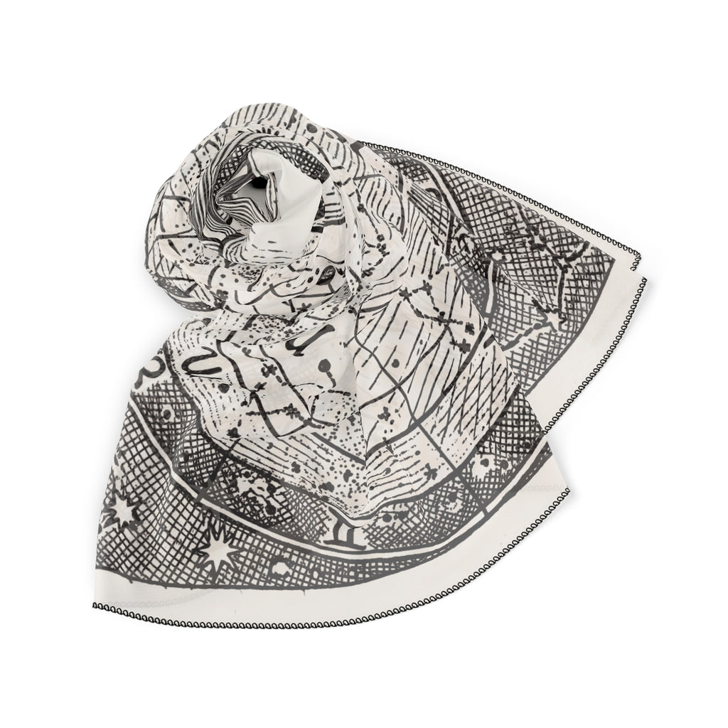 Ludlowe - Noir Celestial Chart Scarf