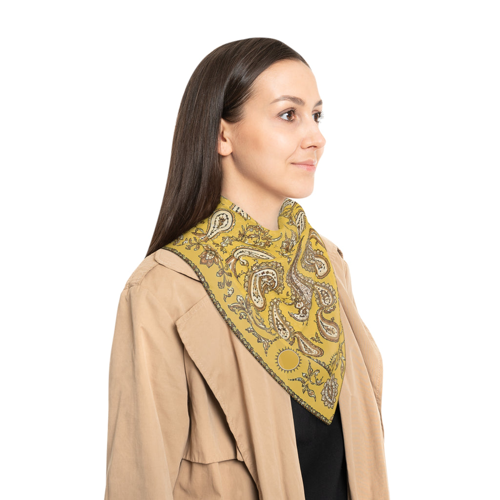 Valcárcel - Golden Yellow Paisley Vintage Scarf