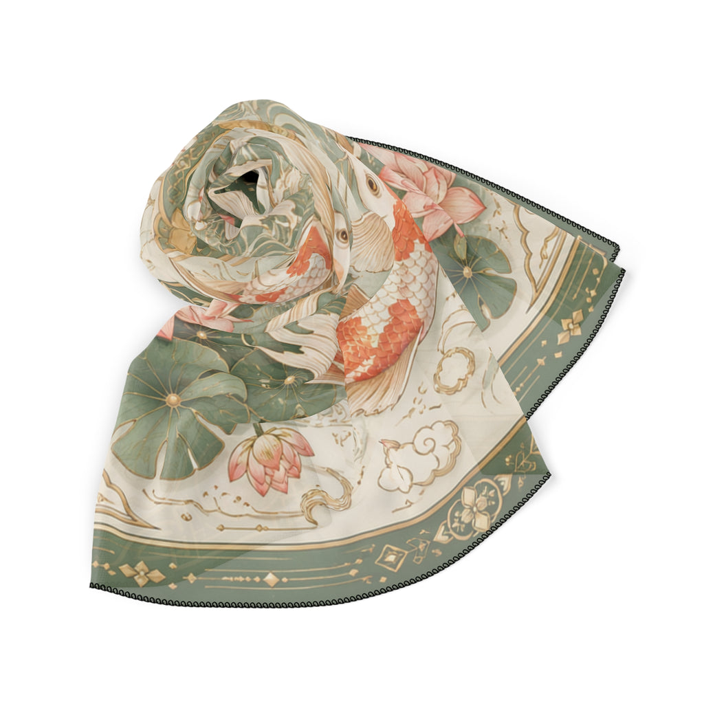 Duchess of Lotus Koi Scarf