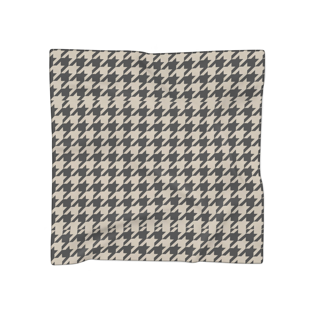 Drummore - Oat Houndstooth Scarf